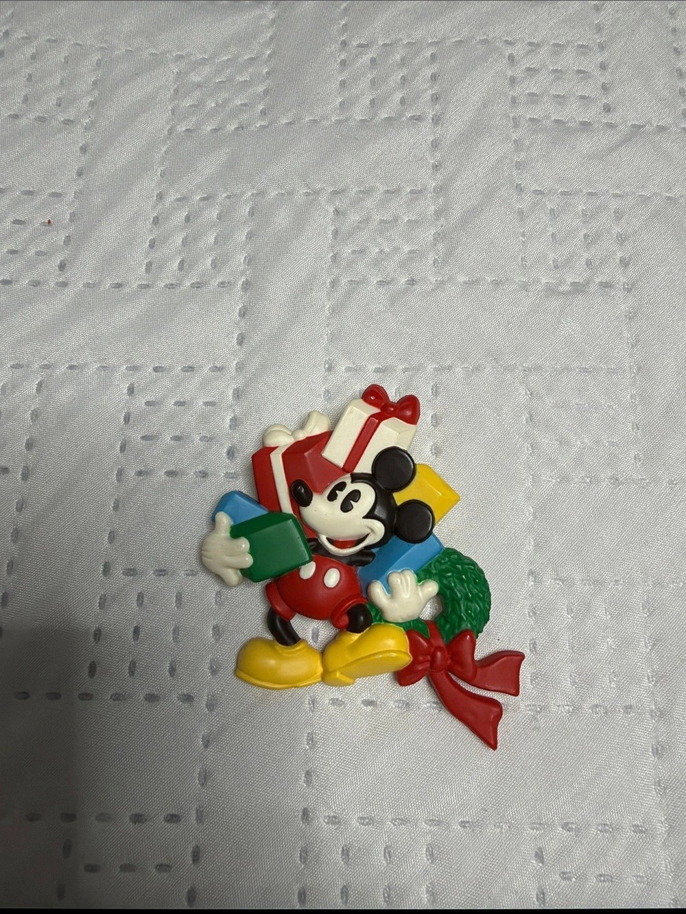 Disney Mickey Mouse Brooch Pin in Red & Yellow